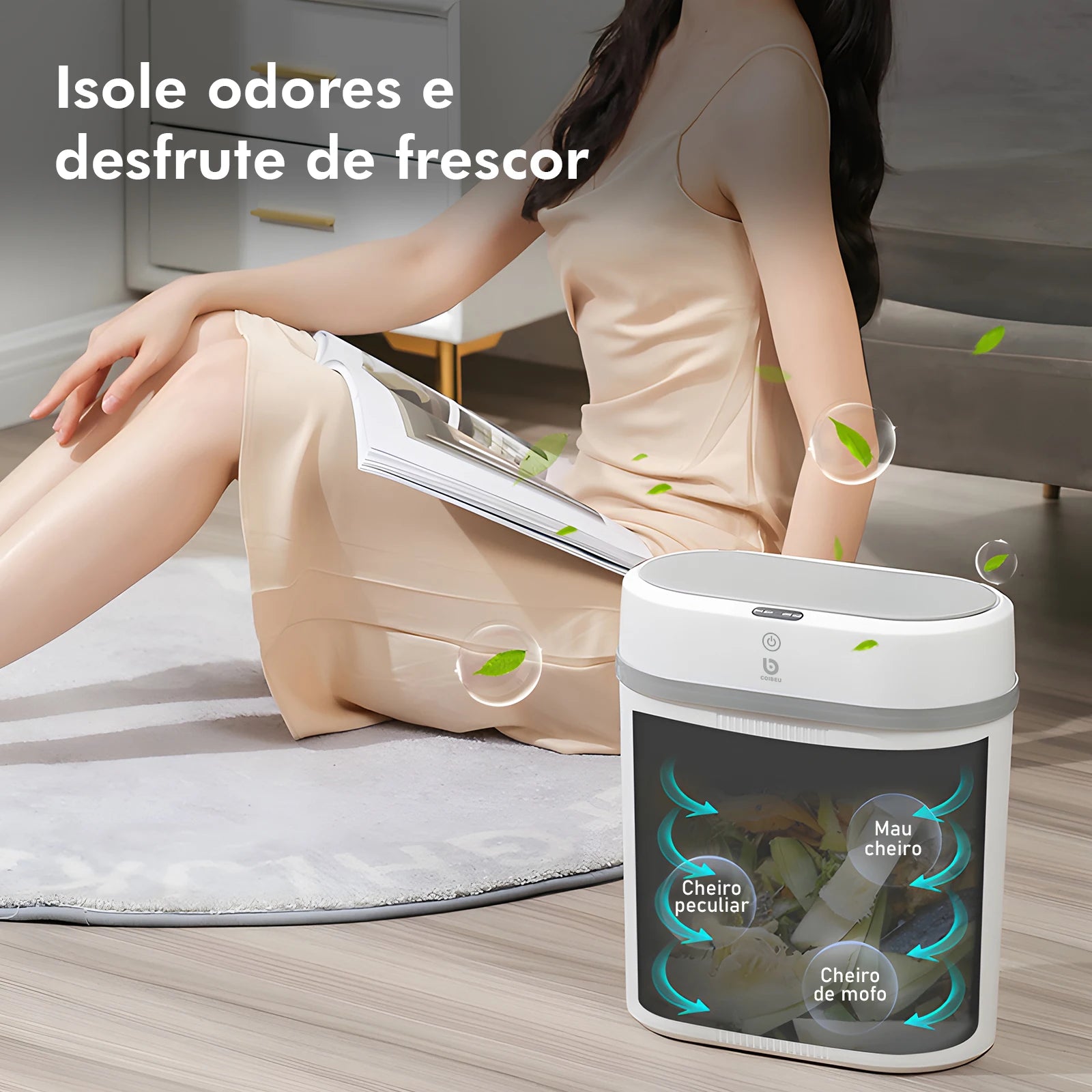 Lixeira com sensor automático