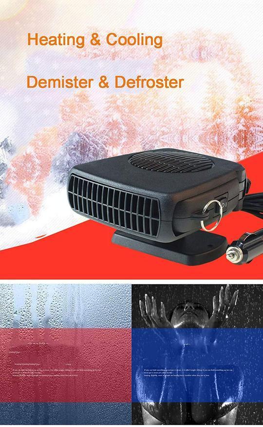 Aquecedor rápido portátil/ventilador de degelo