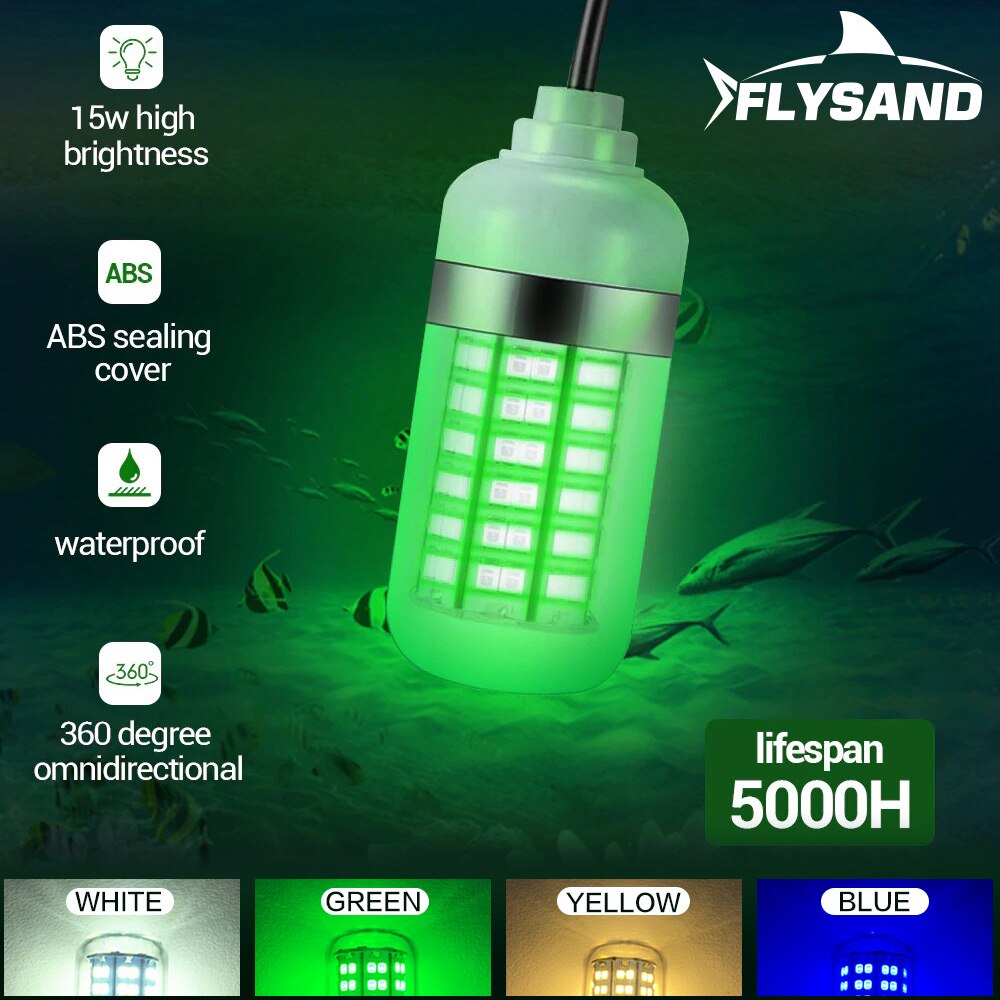 Luz ultrabrilhante para pesca subaquática