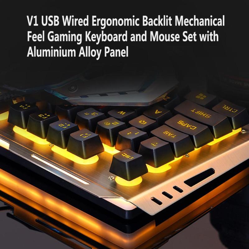 Teclado e Mouse de Metal Gamer