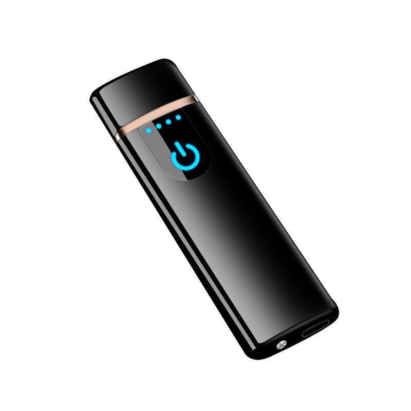 Isqueiro USB recarregável com sensor de toque ultrafino
