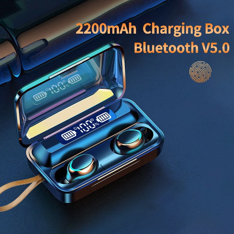 Fone BLUETOOTH TWS F9 TWScom Power Bank.