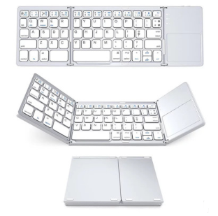 Teclado Bluetooth dobrável -Teclado de portátil para viagem