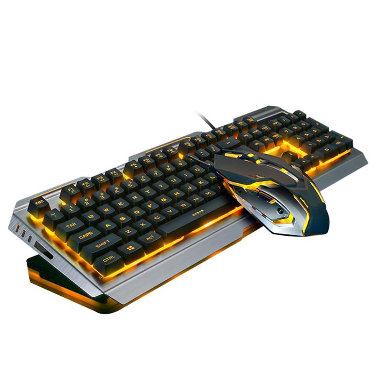 Teclado e Mouse de Metal Gamer