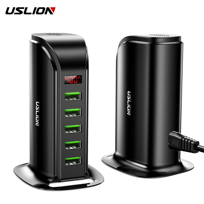 Carregador USB de 5 entradas