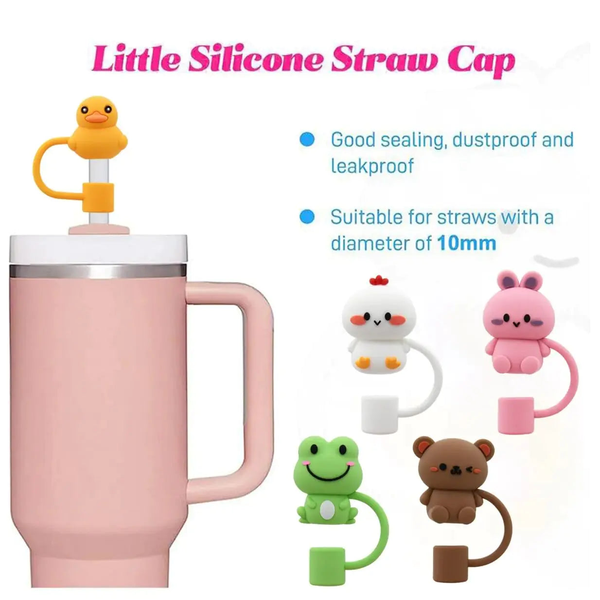Tampa Canudo de silicone - Copo Stanley
