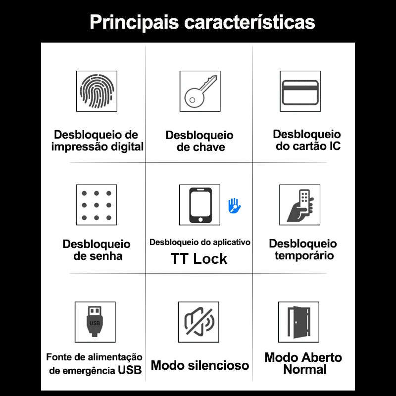 RAYKUBE H4 TTFechadura Eletrônica