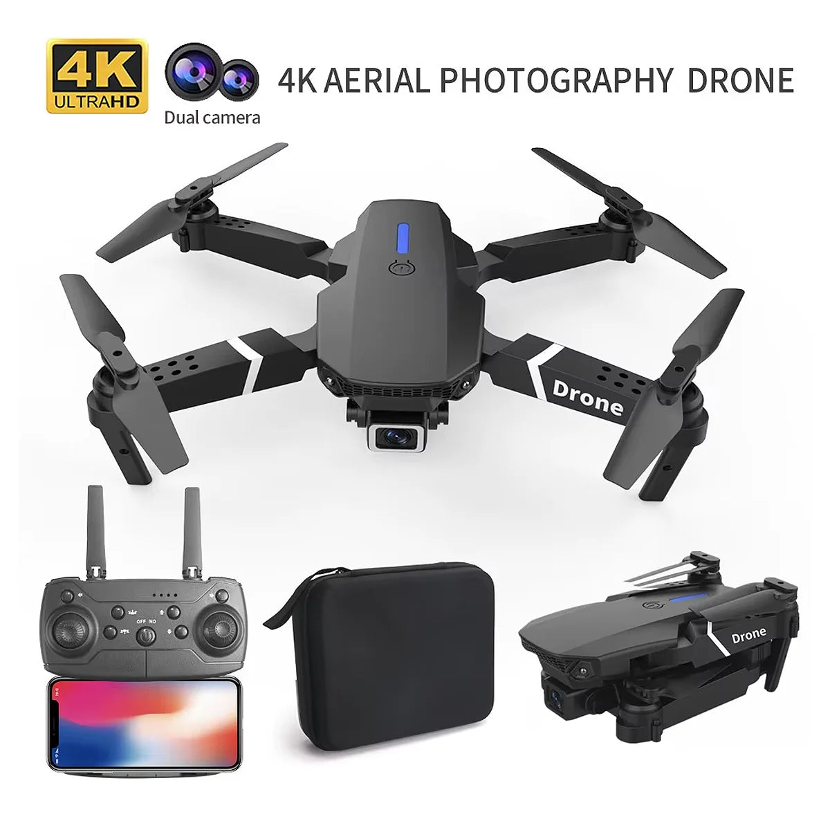 Mini Drone E88 Pro With Dual Camera