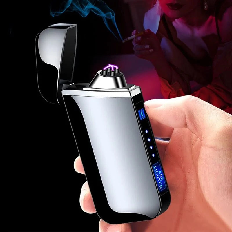 Isqueiro Elétrico Com Efeito Arco De Plasma