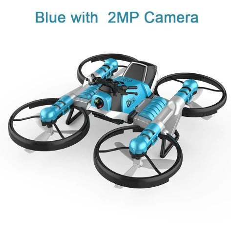 Drone RC dobrável 2 em 1 para motocicleta