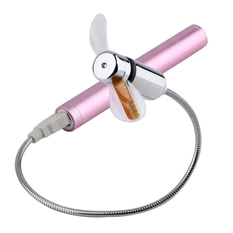 Ventilador Relógio USB LED