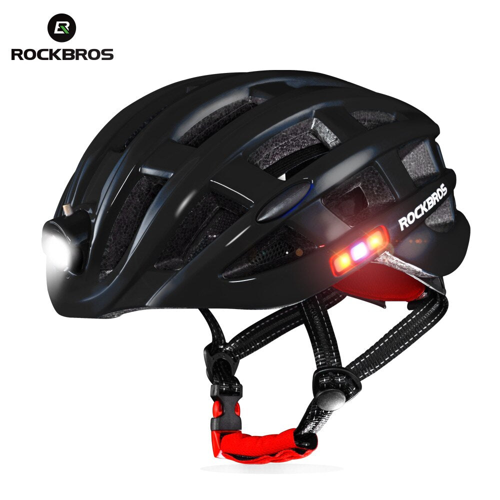 Luz de capacete de bicicleta USB à prova d'água