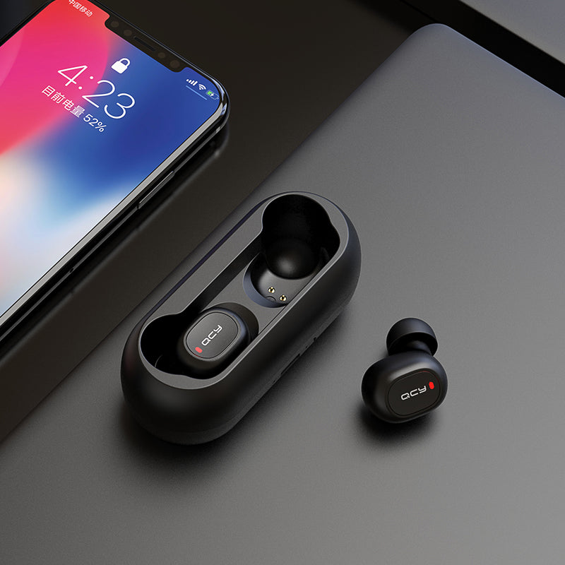 Fones de ouvido sem fio estéreo 3D com microfone duplo