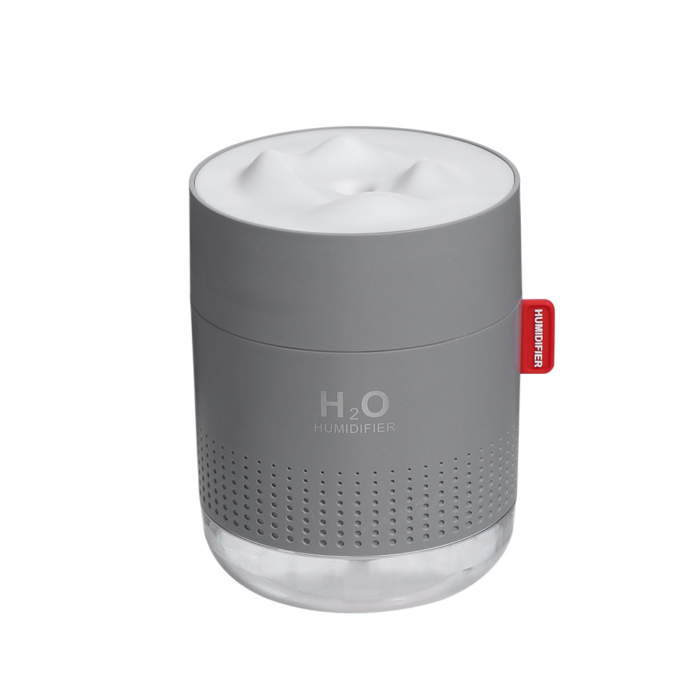 Umidificador Ultrassônico Portátil 500ML Snow Mountain H2O USB Difusor de Ar Aroma Com Lâmpada Noturna Romântica Umidificador Difusor
