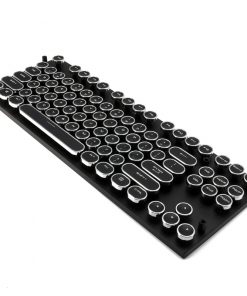 Teclado Mecânico de Máquina de Escrever Estilo Steampunk