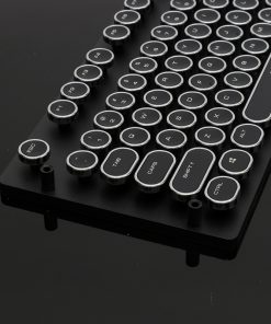 Teclado Mecânico de Máquina de Escrever Estilo Steampunk