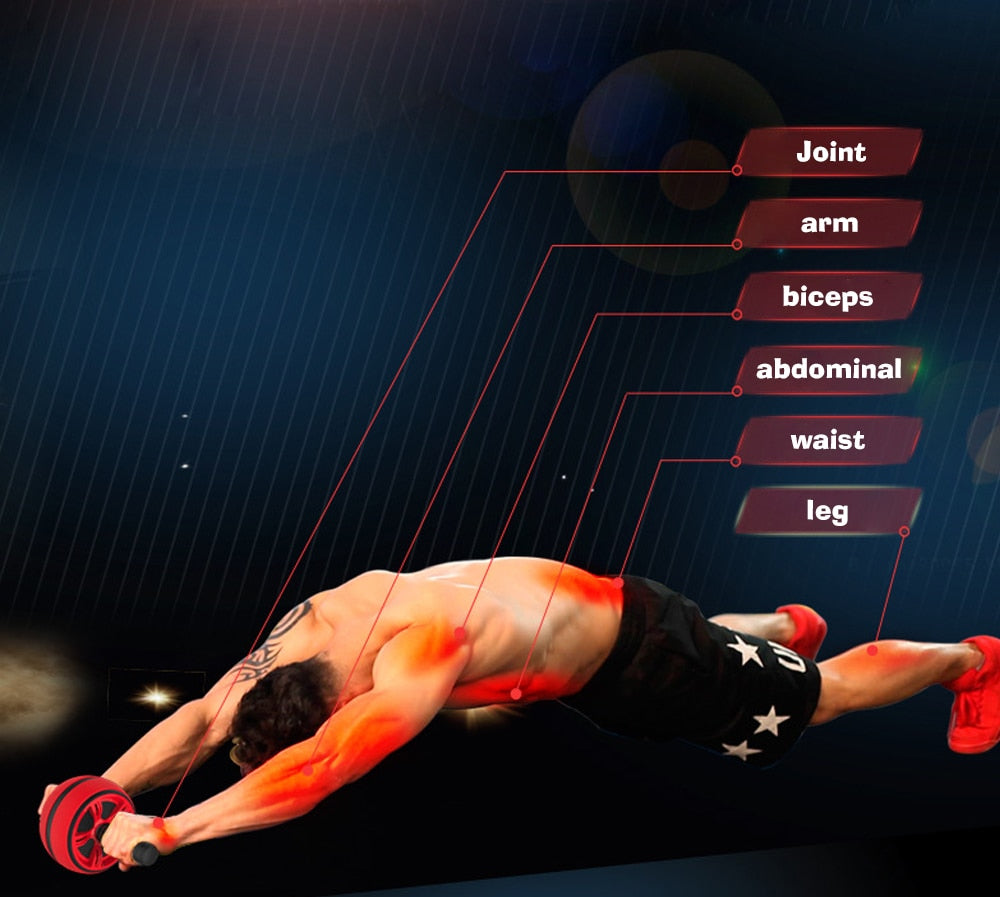 Rodas abdominais para treinamento de equipamentos de ginástica