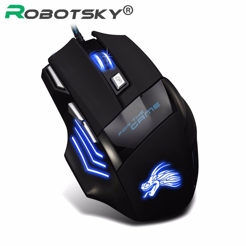 H7 Mouse com fio 7 botões