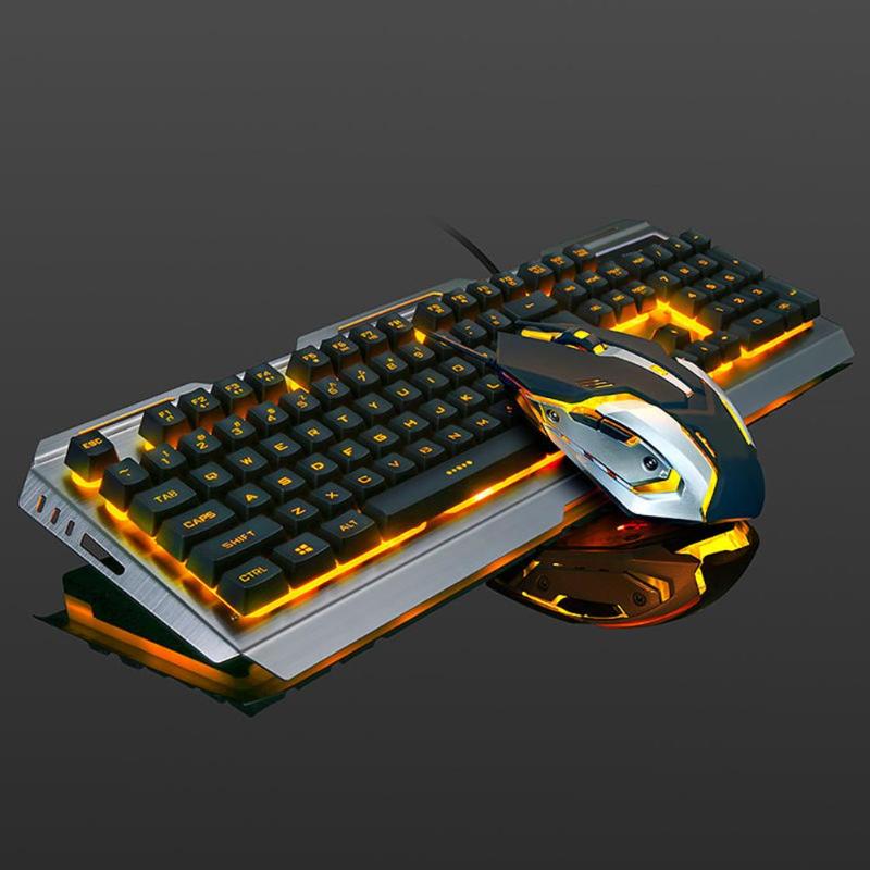 Teclado e Mouse de Metal Gamer
