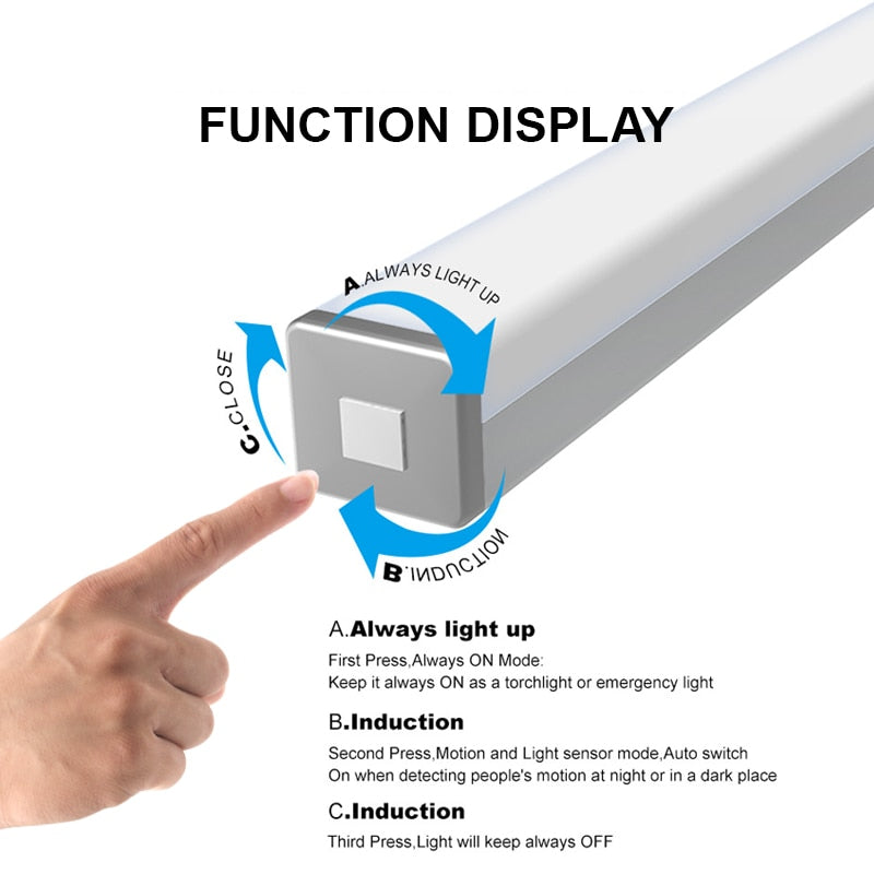 Sensor de movimento de luz noturna LED 2020