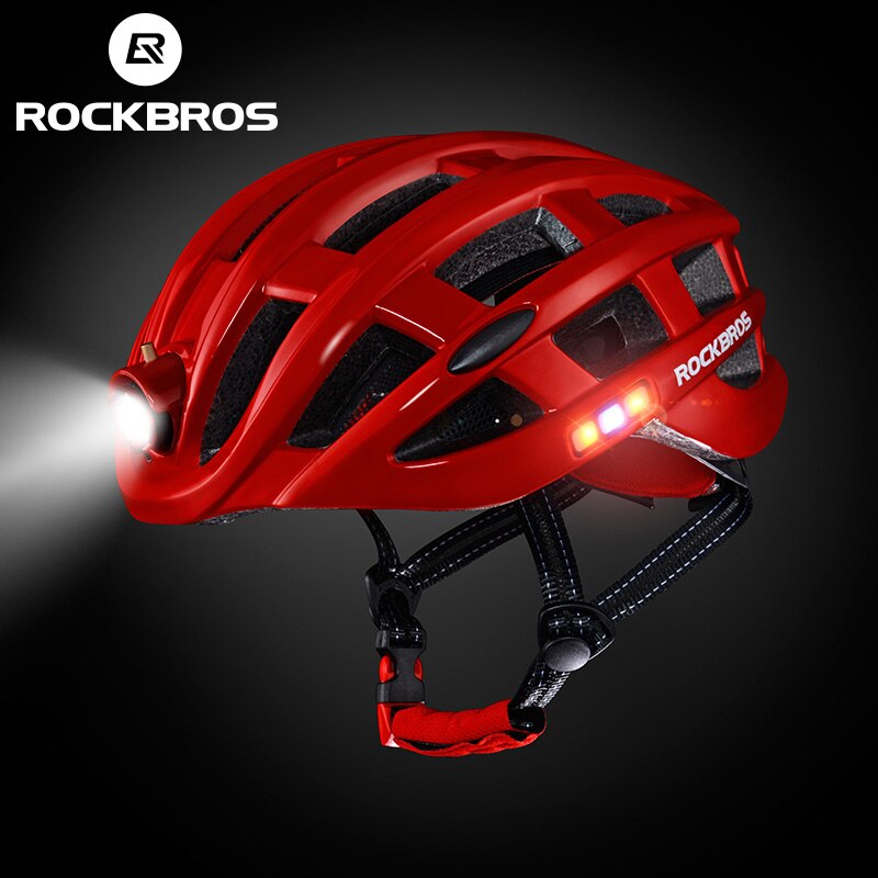 Luz de capacete de bicicleta USB à prova d'água