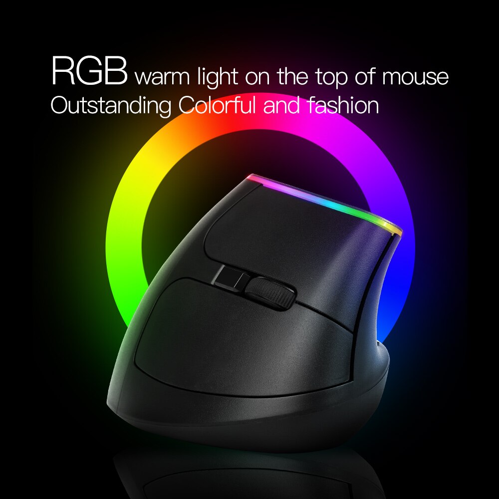 M618C Mouse sem fio ergonômico 6D