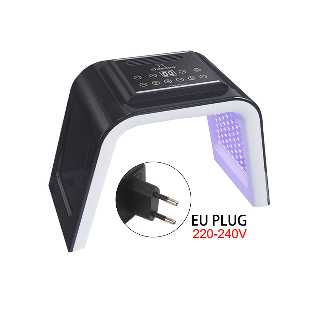 Máscara facial de LED de 7 cores terapia de luz PDT