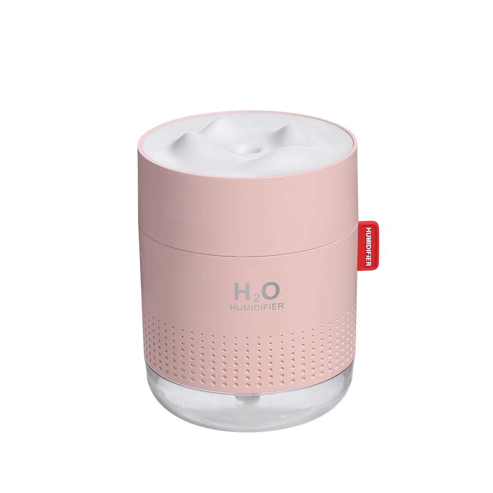 Umidificador Ultrassônico Portátil 500ML Snow Mountain H2O USB Difusor de Ar Aroma Com Lâmpada Noturna Romântica Umidificador Difusor
