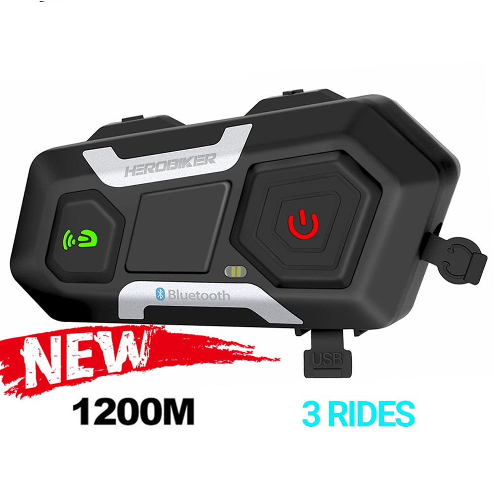 HEROBIKER Moto Interfone Capacete Headset Capacete