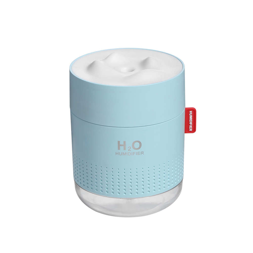 Umidificador Ultrassônico Portátil 500ML Snow Mountain H2O USB Difusor de Ar Aroma Com Lâmpada Noturna Romântica Umidificador Difusor