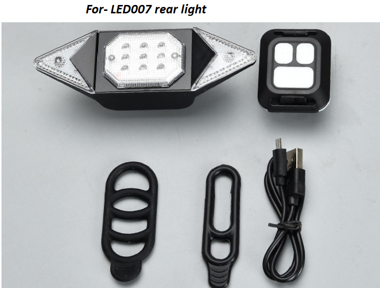 Luz de detecção de freio automático inteligente para bicicleta sem fio