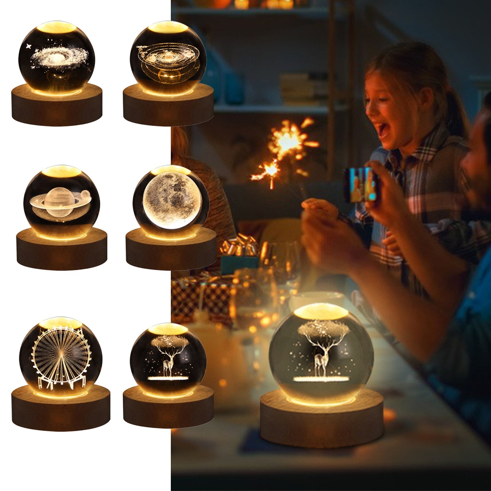 Luminária Bola de Cristal