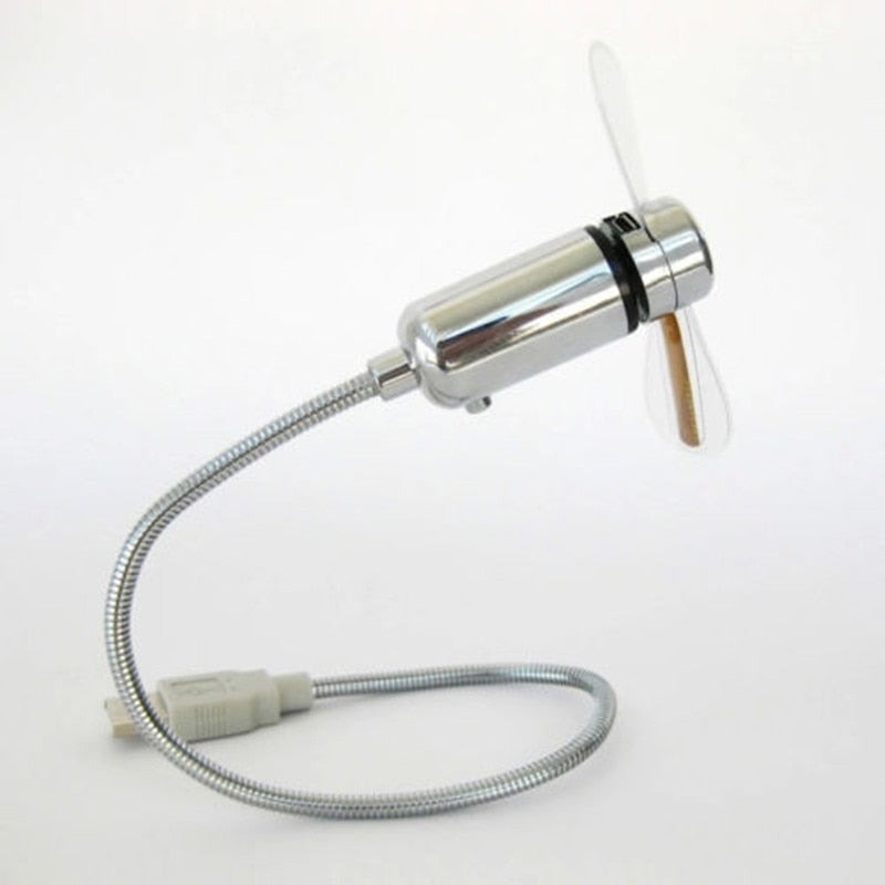 Ventilador Relógio USB LED