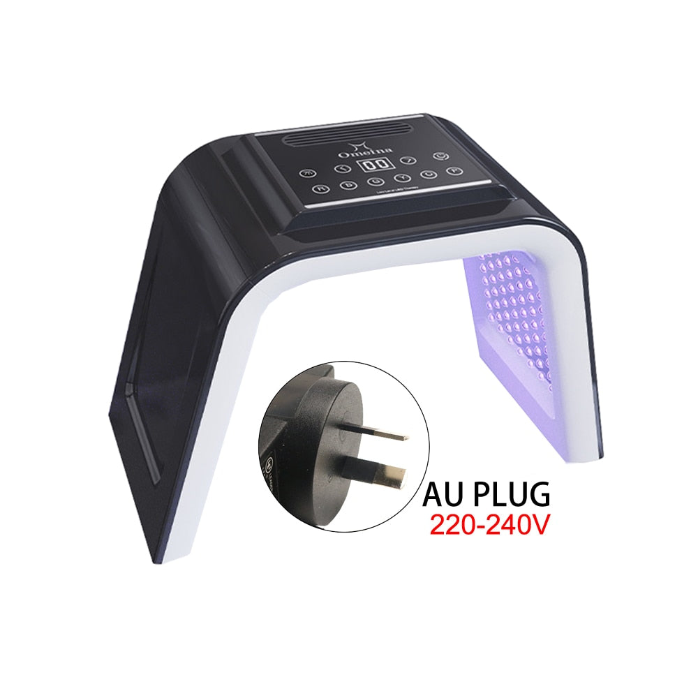 Máscara facial de LED de 7 cores terapia de luz PDT