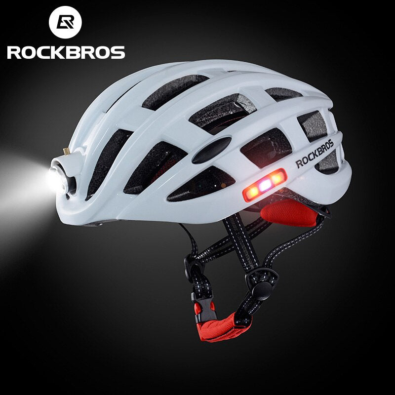 Luz de capacete de bicicleta USB à prova d'água