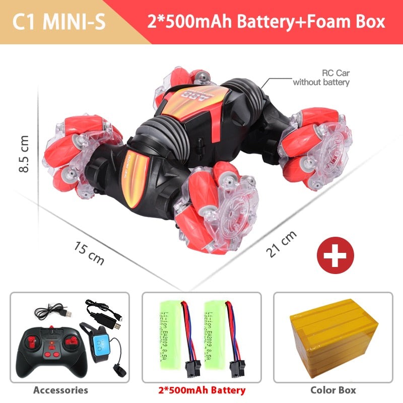 ZWN 1:12 / 1:16 4WD RC Car Radio Induction Gesture Music Light Stunt Controle Remoto Carro Off-Road Control Boys Brinquedos para Crianças