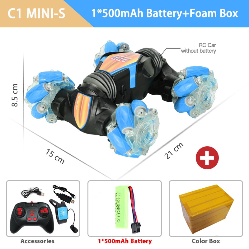ZWN 1:12 / 1:16 4WD RC Car Radio Induction Gesture Music Light Stunt Controle Remoto Carro Off-Road Control Boys Brinquedos para Crianças