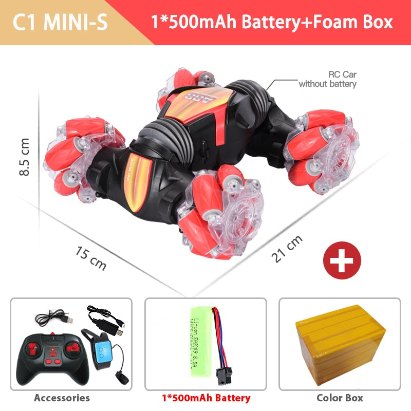 ZWN 1:12 / 1:16 4WD RC Car Radio Induction Gesture Music Light Stunt Controle Remoto Carro Off-Road Control Boys Brinquedos para Crianças