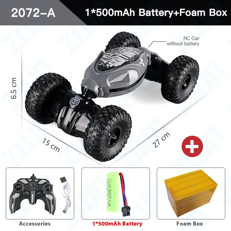 ZWN 1:12 / 1:16 4WD RC Car Radio Induction Gesture Music Light Stunt Controle Remoto Carro Off-Road Control Boys Brinquedos para Crianças