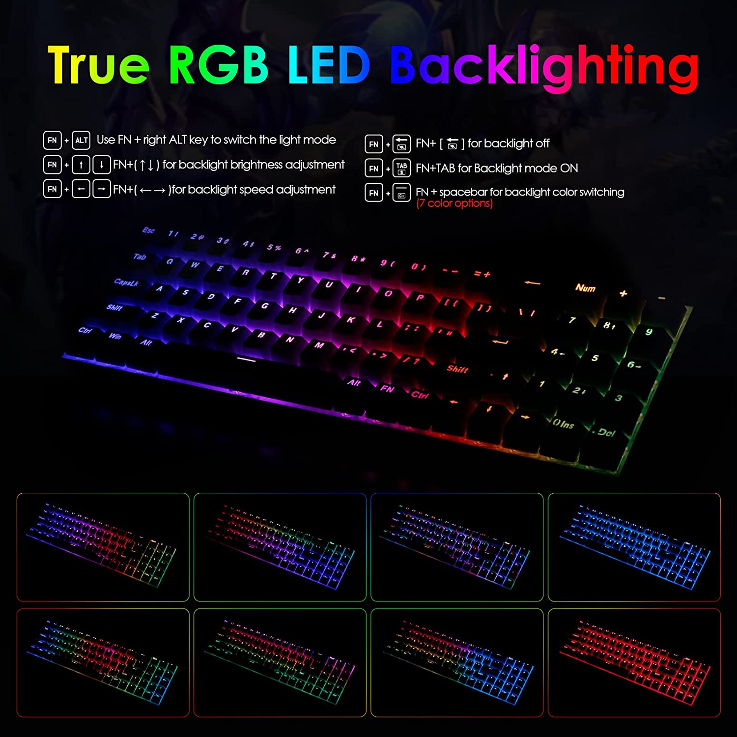 Redragon k688 Gaming Teclado Mecânico RGB