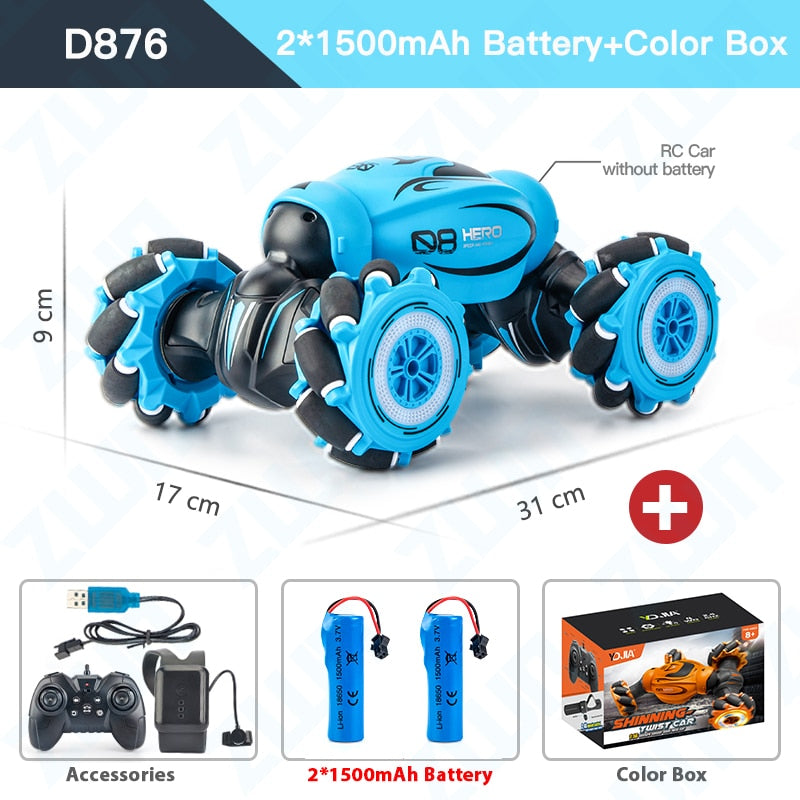 ZWN 1:12 / 1:16 4WD RC Car Radio Induction Gesture Music Light Stunt Controle Remoto Carro Off-Road Control Boys Brinquedos para Crianças