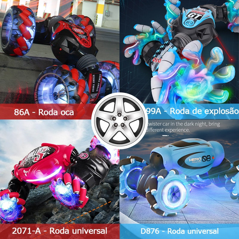 ZWN 1:12 / 1:16 4WD RC Car Radio Induction Gesture Music Light Stunt Controle Remoto Carro Off-Road Control Boys Brinquedos para Crianças