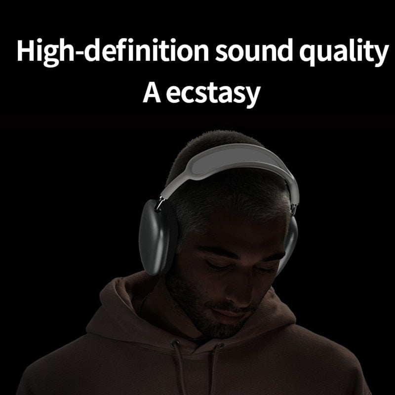 P9Max Bluetooth Headset Headset Wireless Works With Apple Air MAS Bluetooth Headphones