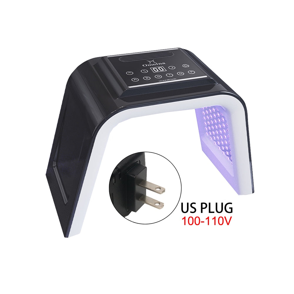 Máscara facial de LED de 7 cores terapia de luz PDT