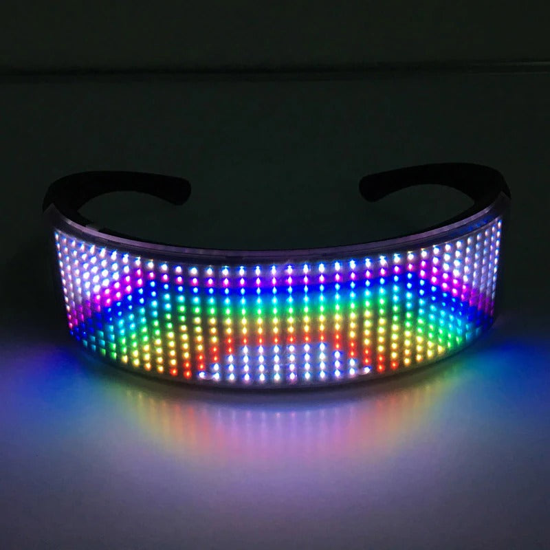 Óculos de LED brilhantes