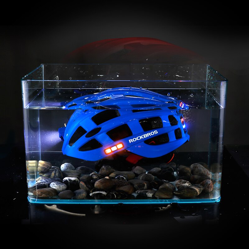 Luz de capacete de bicicleta USB à prova d'água