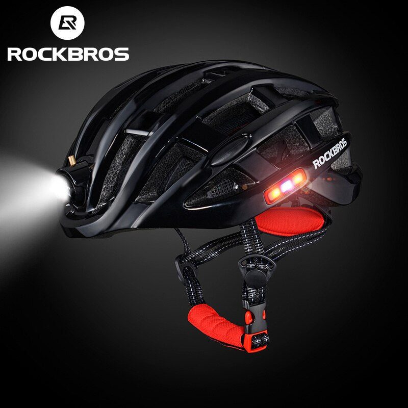 Luz de capacete de bicicleta USB à prova d'água