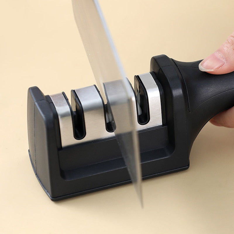 Afiador multifuncional Luxo de Inox de 3 estágios
