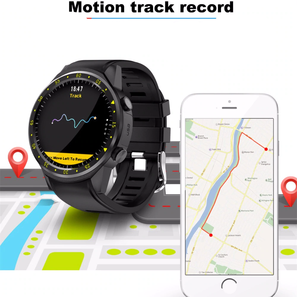 Sports Pedometer GPS Smart Watch