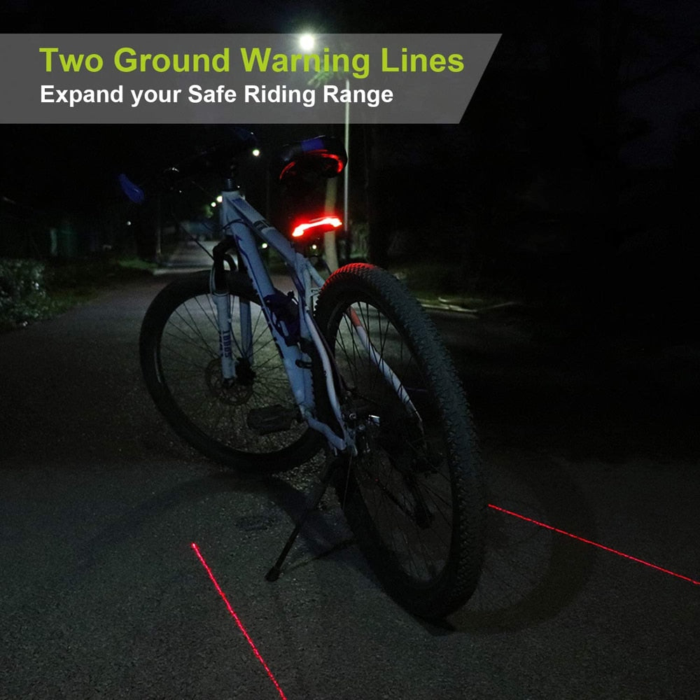 Luz de detecção de freio automático inteligente para bicicleta sem fio